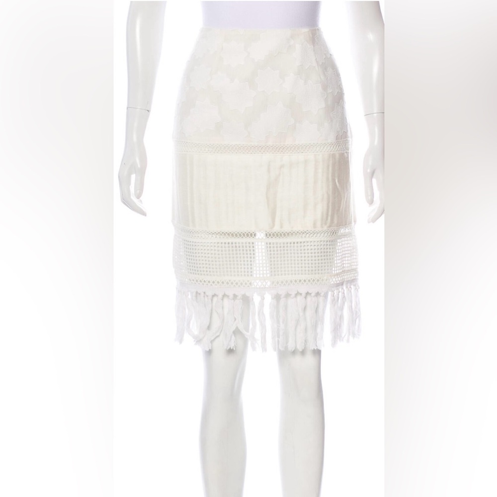 Jonathan Simkhai Fringe Mini Skirt